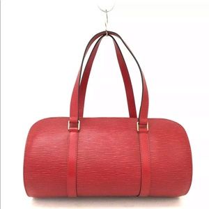 Louis Vuitton Soufflot Epi Red Bag